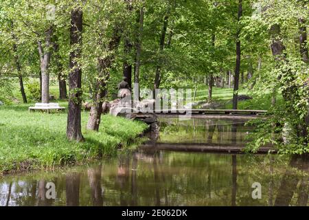 Palastgärten (Ulriksdals Slott) Ulriksdal Palace, Solna, Schweden Stockfoto