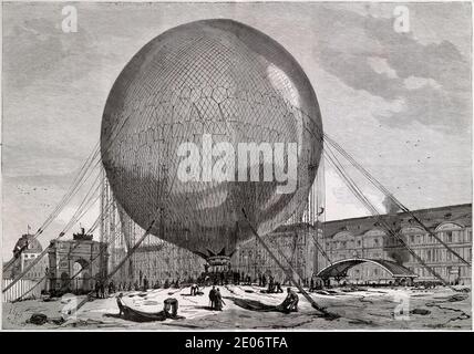 Le Grand Ballon Captif de M. Giffard. Stockfoto