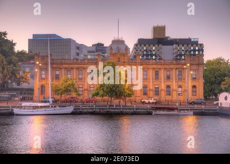 HOBART, AUSTRALIEN, 21. FEBRUAR 2020: Tasmanisches Museum und Kunstgalerie in Hobart, Australien Stockfoto