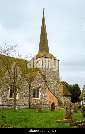 St. Martin of Tours Church, Station Road, Eynsford, Kent Stockfoto