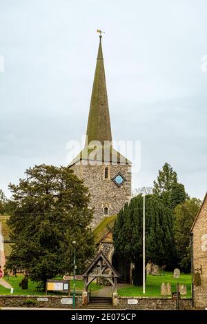 St. Martin of Tours Church, Station Road, Eynsford, Kent Stockfoto