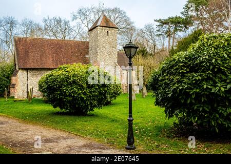 Pfarrkirche St. Edmund King and Martyr, Fawkham Road, West Kingsdown, Kent Stockfoto