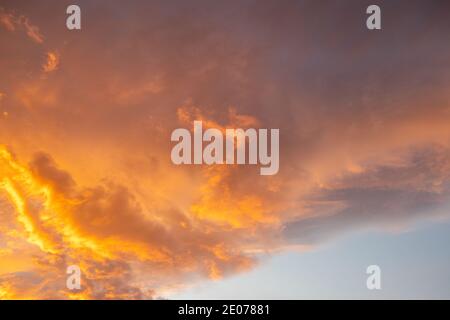 Hintergrund Textur Himmel Sonnenuntergang Stockfoto