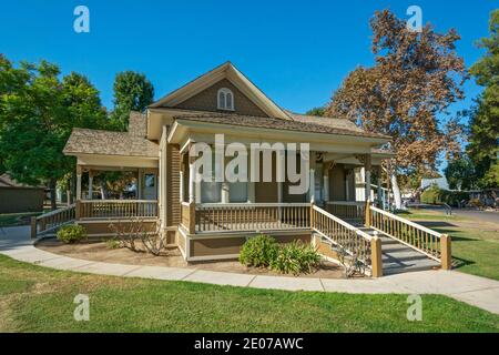 Kalifornien, Bakersfield, Kern County Museum, Pioneer Village, Lopez Hill House Stockfoto