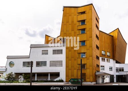 Berlin, Deutschland - 28. Juli 2019: Kammermusiksaal. Es ist ein Konzertsaal in Berlin, in dem die Berliner Philharmoniker zu Hause sind. Hans Scharoun entworfen Stockfoto