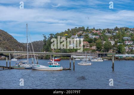 Hafen am Tamar River in Launceston, Australien Stockfoto