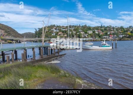 Hafen am Tamar River in Launceston, Australien Stockfoto