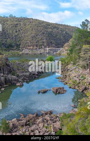 First Basin at Cataract Gorge Reserve at Launceston in Tasmanien, Australien Stockfoto