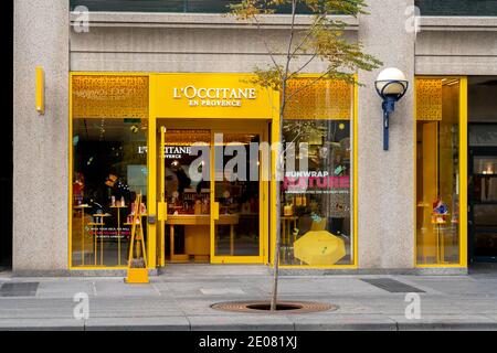 Toronto, Kanada - 24. Oktober 2019: Der L'okitane Store in Toronto, Kanada. Stockfoto