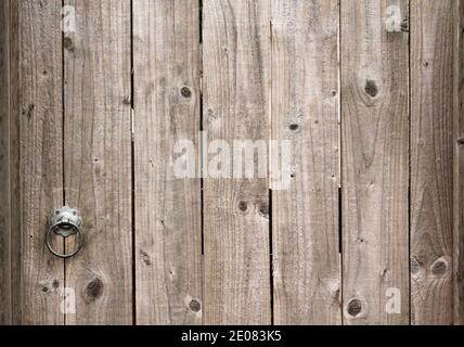 Alte Holzwand. Hintergrund mit Holzstruktur. Stockfoto