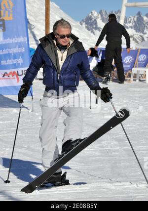 Franck Dubosc während des 15. Alpe d'Huez Comedy Film Festivals, das am 18. Januar 2012 in l'Alpe d'Huez, Frankreich, stattfand. Foto von Charriau-Marechal/ABACAPRESS.COM Stockfoto