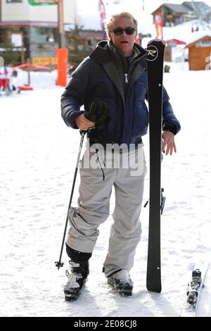 Franck Dubosc während des 15. Alpe d'Huez Comedy Film Festivals, das am 19. Januar 2012 in l'Alpe d'Huez, Frankreich, stattfand. Foto von Charriau-Marechal/ABACAPRESS.COM Stockfoto