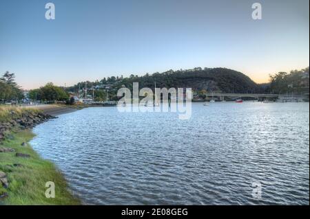 Hafen am Tamar River in Launceston, Australien Stockfoto