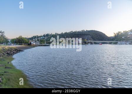 Hafen am Tamar River in Launceston, Australien Stockfoto