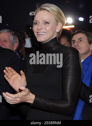 Prinzessin Charlene von Monaco besucht am 24. Januar 2012 das 36. Internationale Zirkusfestival Monte-Carlo in Monte-Carlo, Monaco. Foto von Alain Benainous/Pool/ABACAPRESS.COM Stockfoto