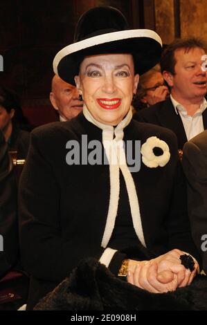 Genevieve De Fontenay Teilnahme an Jean Doucet Frühjahr-Sommer 2012 Haute Couture Collection Show in der Buddha Bar in Paris, Frankreich, am 26 2012. Januar statt. Foto von Giancarlo Gorassini/ABACAPRESS.COM Stockfoto