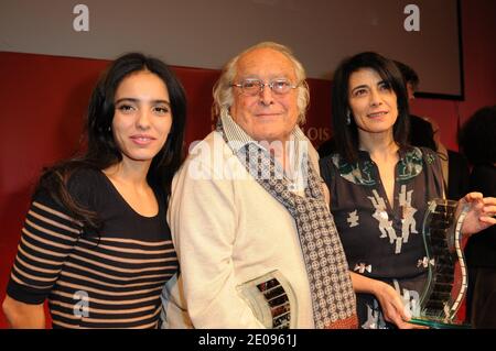 Hafsia Herzi, Georges Lautnet und Hiam Abbass nehmen am 30. Januar 2012 an der 7. Internationalen Konferenz für Kino und Henri Langlois Teil. Foto von Mireille Ampilhac/ABACAPRESS.COM Stockfoto