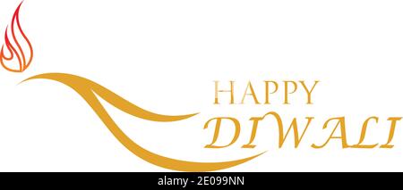 Vektor-Logo-Illustration zum Thema der traditionellen Feier Von glücklichem diwali Stock Vektor