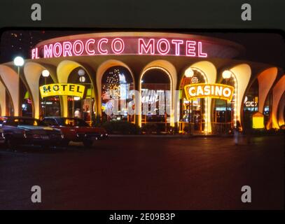 Das El Morocco Motel and Casino auf dem Strip in Las Vegas, Nevada um die 1970er Jahre Stockfoto