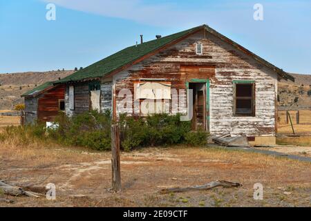 Ein verlassenes Haus in Wyoming, USA Stockfoto