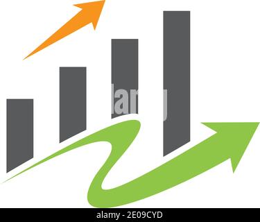Wirtschaft Finanzen Logo Vorlage vektor Icon Design Stock Vektor