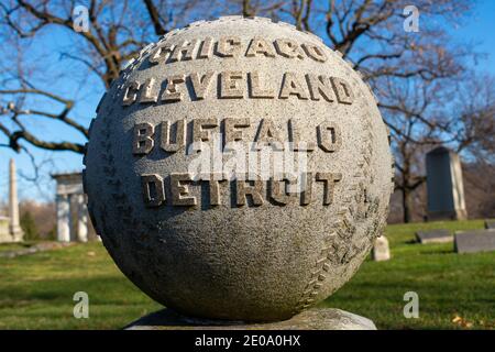 Chicago, Illinois / USA - 9. Dezember 2020: Gründer der Baseball National League und Präsident der Chicago White Stockings, William H. Stockfoto