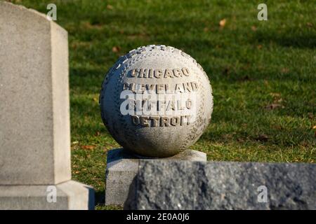 Chicago, Illinois / USA - 9. Dezember 2020: Gründer der Baseball National League und Präsident der Chicago White Stockings, William H. Stockfoto