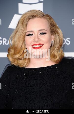 Adele bei der 54. Jährlichen Grammy Awards im Staples Center in Los Angeles, CA, USA am 12. Februar 2012. Foto von Lionel Hahn/ABACAPRESS.COM Stockfoto
