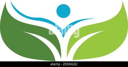 Gesundes Leben Logo Vorlage Vektor icon Stock Vektor