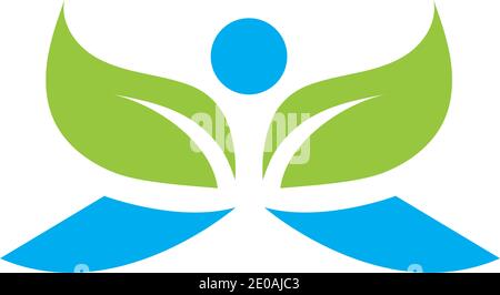 Gesundes Leben Logo Vorlage Vektor icon Stock Vektor