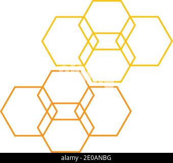 Honeycomb Hintergrund Textur illustration Design Stock Vektor