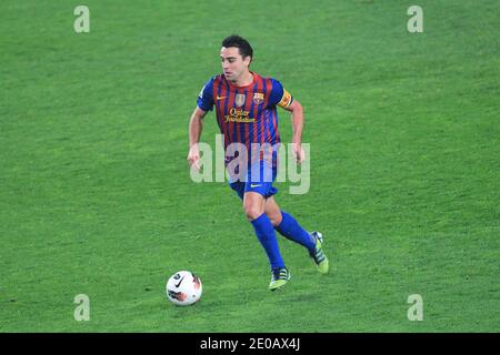 Xavi Hernandez vom FC Barcelona beim spanischen Fußballspiel La Liga, FC Barcelona gegen Sporting de Gijon im Camp Nou Stadion in Barcelona, Spanien am 3. März 2012. Barcelona gewann 3:1. Foto von Manuel Blondau/ABACAPRESS.COM Stockfoto