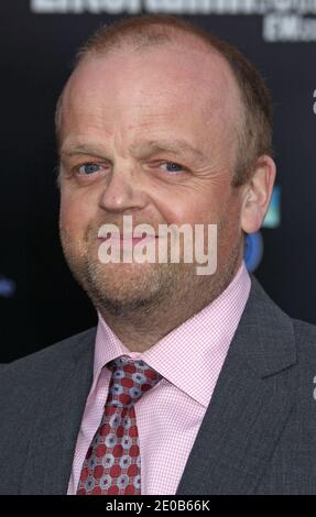 Toby Jones bei der Weltpremiere der Hungerspiele im Nokia Theater L.A. Live in Los Angeles, CA, USA am 12. März 2012. Foto von Baxter/ABACAPRESS.COM Stockfoto