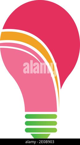 Glühlampe Symbol vektor design Illustration Stock Vektor