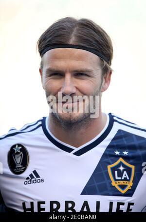 David Beckham vor dem Major League Soccer Spiel gegen die LA Galaxy bei der DC United im Home Depot Center in Los Angeles, CA, USA am 18. März 2012. Foto von Lionel Hahn/ABACAPRESS.COM Stockfoto