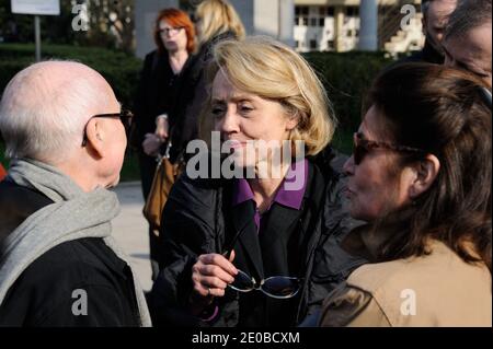 Teilnahme an der Trauerfeier des Schauspielers Michel Duchaussoy auf dem Friedhof Pere Lachaise in Paris, Frankreich am 20. März 2012. Foto von Alban Wyters/ABACAPRESS.COM Stockfoto