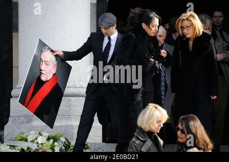 Jean-Baptiste Martin bei der Trauermesse des Schauspielers Michel Duchaussoy auf dem Friedhof Pere Lachaise in Paris, Frankreich am 20. März 2012. Foto von Alban Wyters/ABACAPRESS.COM Stockfoto