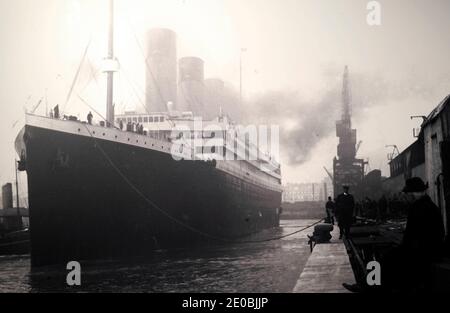 Foto der RSM Titanic, die am 10. april 1912 Southampton zu Beginn ihrer Jungfernfahrt verlässt, ist im März 2012 in der TITANICa-Ausstellung im Transport Museum in Belfast, Großbritannien, zu sehen. Foto von David Lefranc/ABACAPRESS.COM Stockfoto