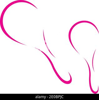 Maracas Musikinstrument Symbol. Abstufung Stil Zeichen für mobile Konzept und Web-Design. Percussion maracas flache Vektor-Symbol. Brasilianischer Karneval, Stock Vektor