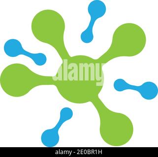 Molecule Logo Vektor Symbol Illustration Design Vorlage Stock Vektor