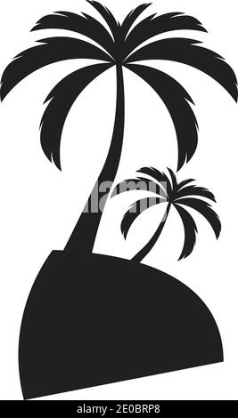 Palm Tree Sommer logo template Vector Illustration Stock Vektor