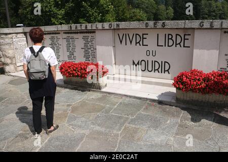 Les Glières : Denkmal Stockfoto