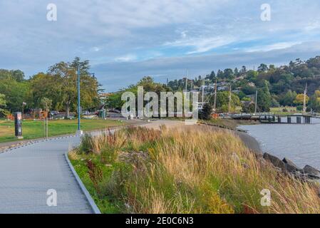 Hafen am Tamar River in Launceston, Australien Stockfoto