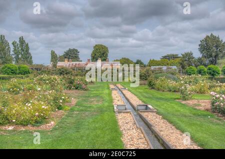 Rosengarten auf dem Woolmers Anwesen in Tasmanien, Australien Stockfoto