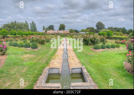 Rosengarten auf dem Woolmers Anwesen in Tasmanien, Australien Stockfoto