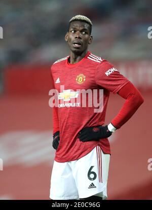 Aktenfoto vom 29-12-2020 von Manchester United's Paul Pogba. Stockfoto