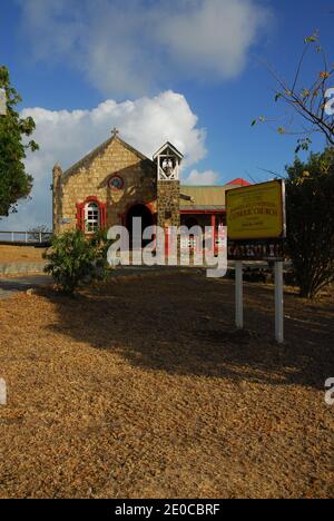 Karibik: Windward Islands: St. Vincent und die Grenadinen: Mayreau: Katholische Kirche Stockfoto