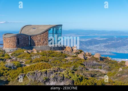 Pinnacle Shelter am Mount Wellington in Hobart, Australien Stockfoto