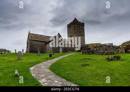St. Clements Kirche, Rodel, Isle of Harris, Äußere Hebriden, Schottland, Vereinigtes Königreich, Europa Stockfoto