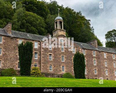 Die Industriestadt New Lanark, UNESCO-Weltkulturerbe, Schottland, Vereinigtes Königreich, Europa Stockfoto